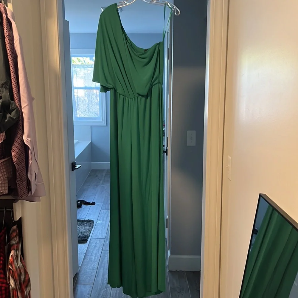 BCBG Maxazria One Shoulder Jumpsuit - Picture 2 of 3
